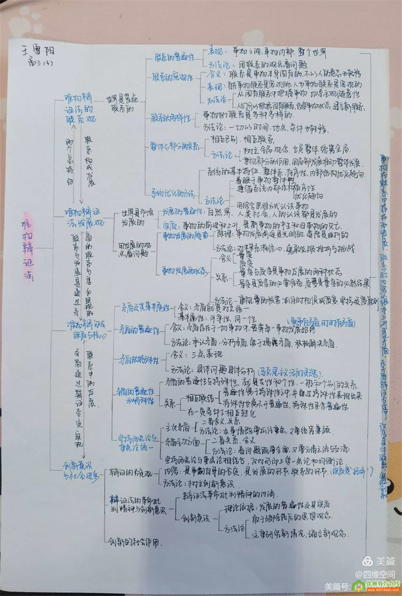 幼儿教育 高中教育 徐州高级中学高三年级思维导图创新大赛政治学科